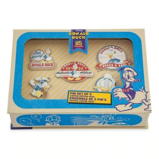 Donald Duck 85th Anniversary years Pin Set Limited Edition Disney Store LE1600 4