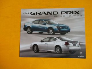 2004 Pontiac Grand Prix Special Edition Auto Show - Showroom Handout/flyer