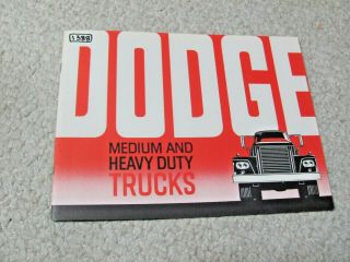 1963 Canadian Dodge Medium - Heavy - Duty Trucks Sales Brochure.