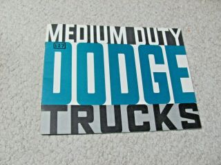 1961 Canadian Dodge Medium - Duty Trucks Sales Brochure.
