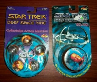 Spectra Star 1993 Star Trek Deep Space Nine Action Marbles And Yo - Yo
