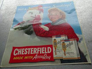circa 1950 ' s Chesterfield Cigarettes 21x22 