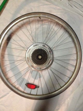 Schwinn S - 5 Rear Wheel,  Vintage 26 " X 1 3/8 " Suburban