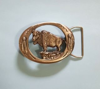 Vintage Belt Buckle American Buffalo