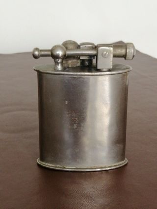 Vintage French White Metal Table Lighter