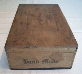 Rare Vintage El Queeno Wood Cigar Box Boite Nature/Chisholm or Duluth Minnesota 4