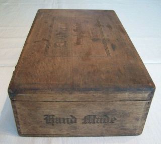 Rare Vintage El Queeno Wood Cigar Box Boite Nature/Chisholm or Duluth Minnesota 5