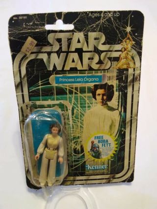 Vintage 1978 Star Wars Princess Leia 20 Back Opened Cardback Bubble Figure Rare