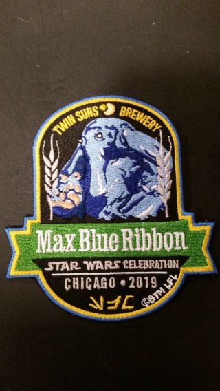 Star Wars Celebration Chicago Twin Suns Brewery Max Rebo Patch