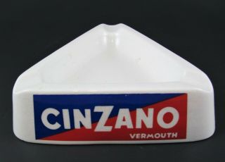 Vitg Mcm 1960s Cinzano Vermouth Advertising Ashtray - Richard Ginori - Made In Italy