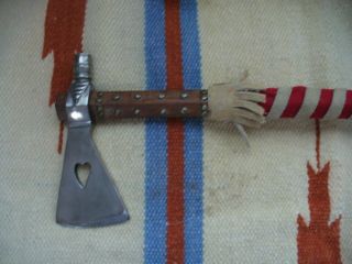 VINTAGE NATIVE AMERICAN INDIAN CEREMONIAL TOMAHAWK PIPE 2