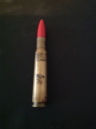 Vintage Wwii 50 Caliber Trench Art Brass Bullet Shell Ammo Casing Lighter