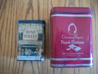 Bond Street And Christian Peper Vintage Tobacco Tins (2)