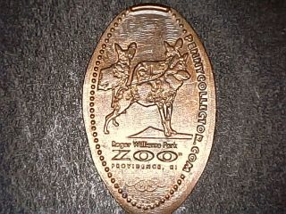 Roger Williams Park Zoo Providence,  Rhode Island Pressed Elongated Penny