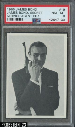 1965 James Bond 19 Service Agent 007 James Bond,  Secret Psa 8 Nm - Mt