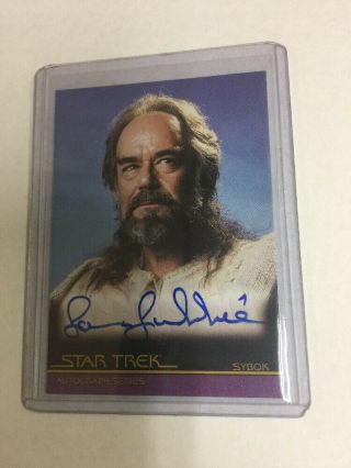 Star Trek Final Frontier - Autograph Card A48 Laurence Luckinbill As Sybok