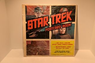 1977 Star Trek Tos Postcard Book - 48 Full Color Postcards