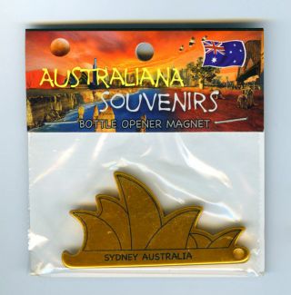 Sydney Opera House,  Magnet,  Bottle Opener,  Gold,  From Australia