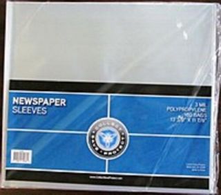 10 Newspaper Collector Storage Bags Archival Safe