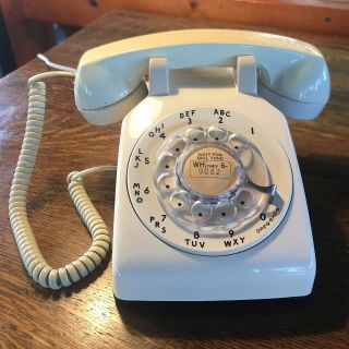 Western Electric Ivory 500 Desk Telephone - 1960s Vintage Retro Design