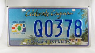 2003 Cayman Islands Quincentennial Passenger License Plate -