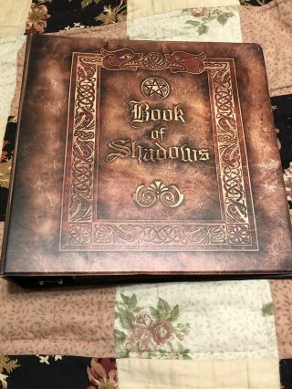 Book Of Shadows 3 Ring Binder Spell Book