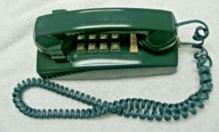 Vintage Green Push Button Wall Phone Western Electric Telephone