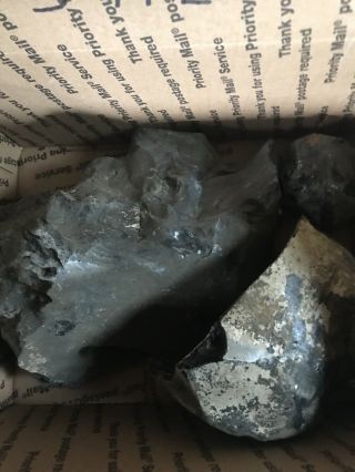 14 lbs.  of Obsidian rough cutting/knapping stock. 2