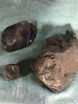 14 lbs.  of Obsidian rough cutting/knapping stock. 3