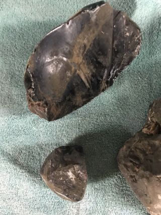 14 lbs.  of Obsidian rough cutting/knapping stock. 5