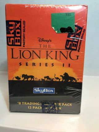 Skybox The Lion King Series 2 Card Box - 12 Packs Per Box Disney