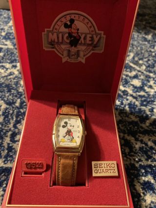 Mickey Mouse Disney Seiko 60th Anniversary Quartz 1987 Watch Boxed Old Stock