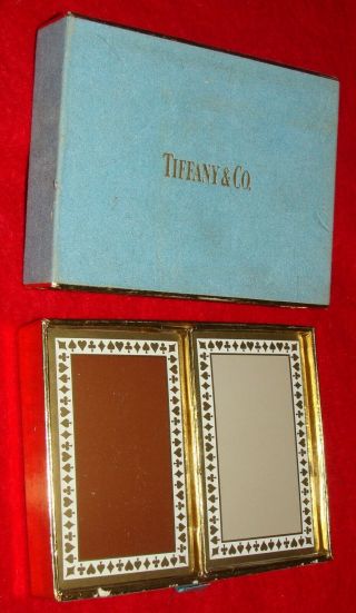 Vintage Boxed Double Deck Playing Cards Tiffany & Co.  Nyc Advertising -