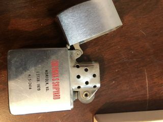 2 Vintage Zippo Lighters With Advertising One 5