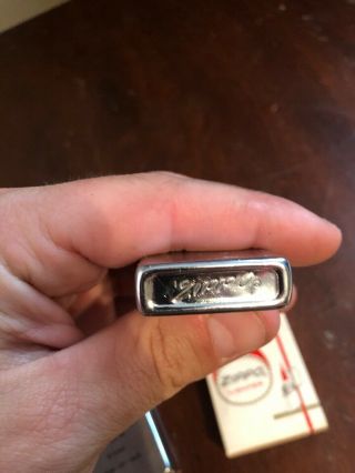 2 Vintage Zippo Lighters With Advertising One 8