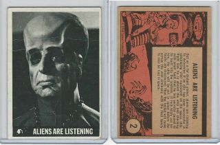 1966 Topps,  Lost In Space,  2 Aliens Are Listening