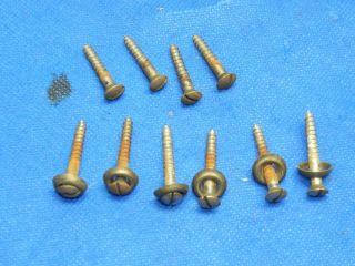 Antique Vintage Manophone Phonograph Parts - Motor Plate Hold Down Screws
