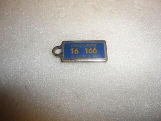 Vintage 1960 Illinois Disabled American Veterans Dav Mini License Plate Key Tag