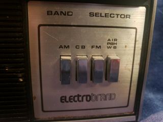 Vintage Electrobrand Am/Fm - Radio Model 2161 Black Leather  multiband 2