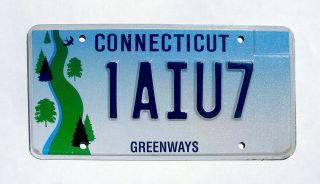 Connecticut Greenways License Plate Quality 1aiu7