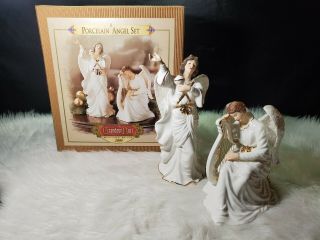 Grandeur Noel Porcelain Angel Set Collector 