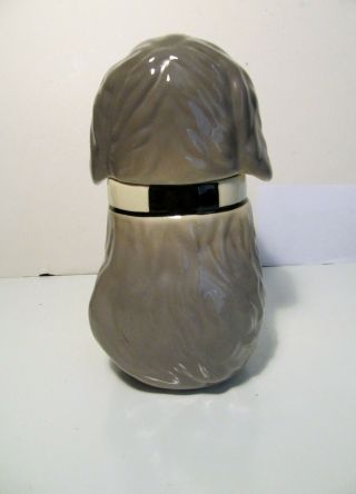 Vtg Alpo Dan The Sheep Dog USA Made Advertising Dog Treat Canister Cookie Jar 8 