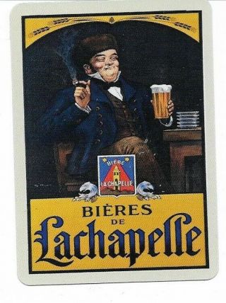 Ba - 7 Single Swap Playing Card Alcohol Beer Ads Lachapelle