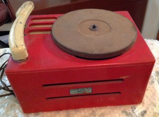 Vintage 1940s Televox JUNIOR JUKE BOX 78 RPM Child ' s RECORD PLAYER 3