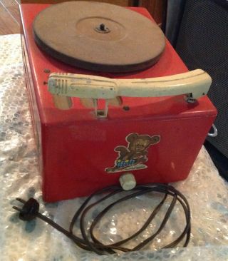Vintage 1940s Televox JUNIOR JUKE BOX 78 RPM Child ' s RECORD PLAYER 5