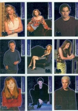 Buffy The Vampire Slayer Evolution Complete 9 Card Chase Set Portarits