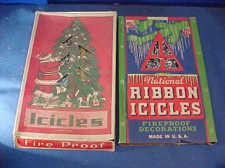2 - Boxes 1940s Christmas Tree Icicles