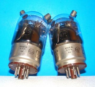 815 Jan Vt - 287 General Electric Vintage Vacuum Tubes Valve Display Good Filament