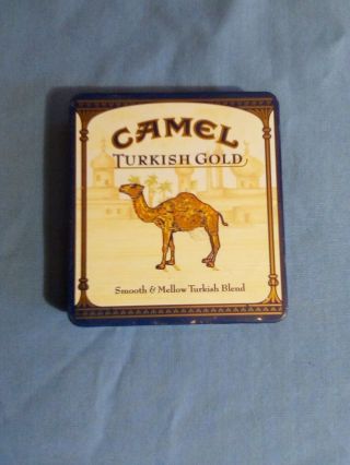 Vintage Empty Camel Cigarette Tin Turkish Gold Made In Germany