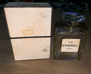 Vintage Chanel No.  5 Perfume Bottle 1/4 Oz Empty